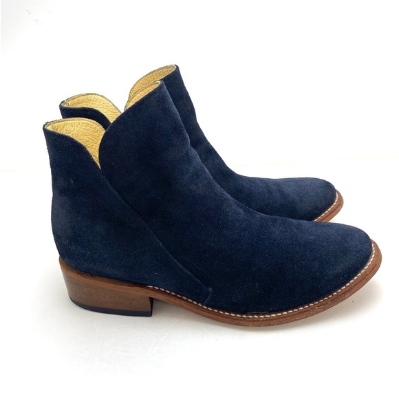 MARCIANTE and Company Suede Chelsea Boot in Navy Blue Size 9.5 - Picture 5 of 12